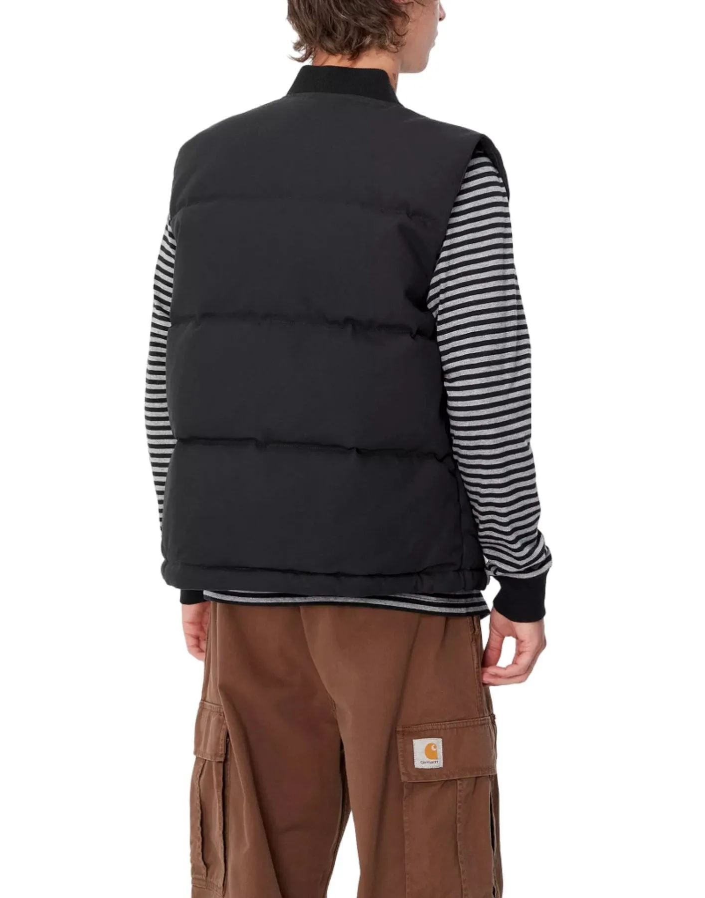 Vest man I033894 89XX RAYLEY VEST BLACK CARHARTT WIP