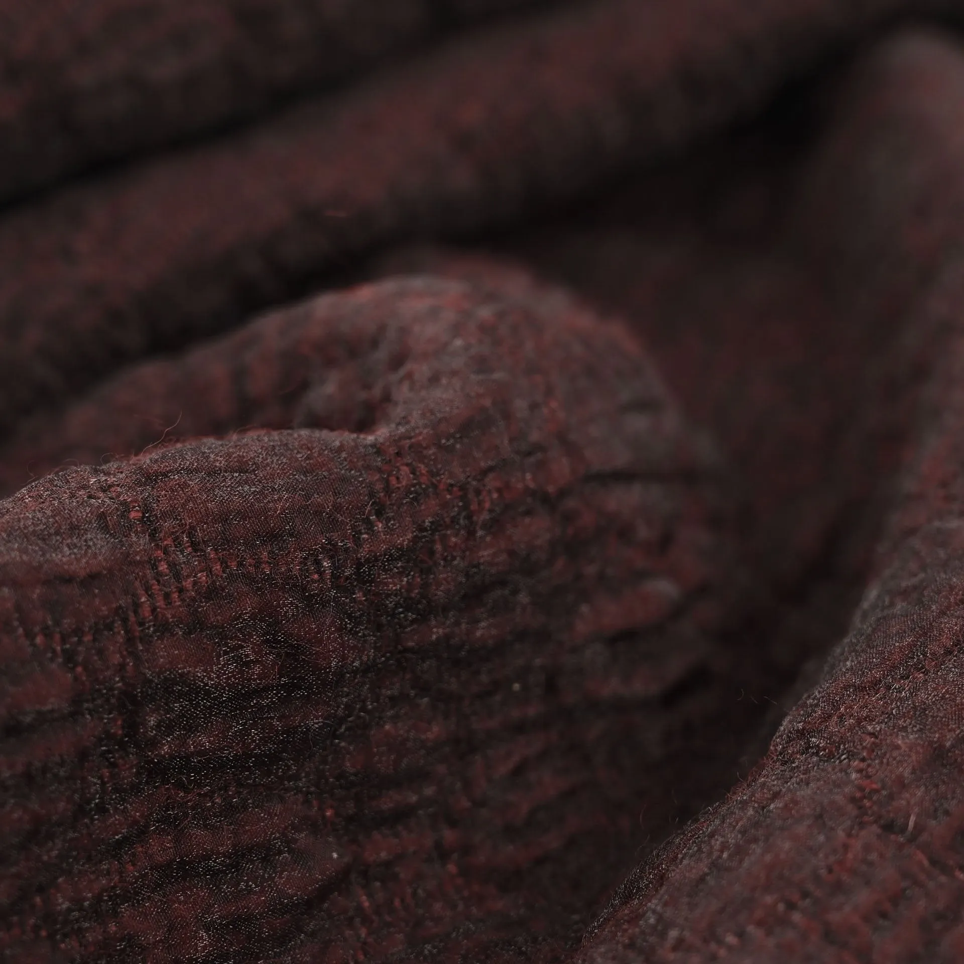 Wine Wool Waffle Weave 98874