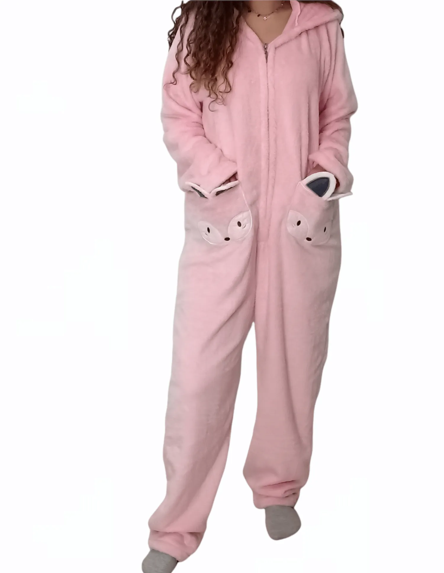 Women Pajama Jumpsuit (1-piece) - Pink