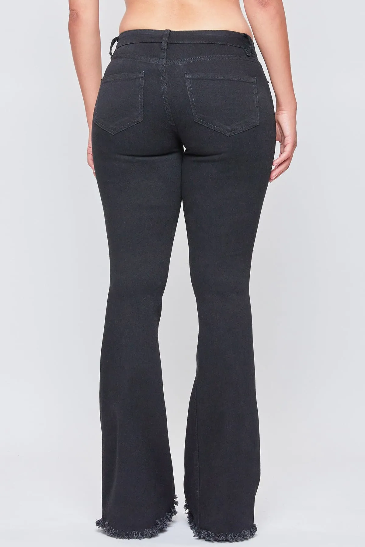 Women's Frayed Flare Jeans-Sale